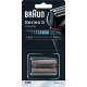 tete de rasoir braun, combipack, grille de rasoir et couteau pour rasoir électrique serie 5 5020 / 5030 / 5040S 52B