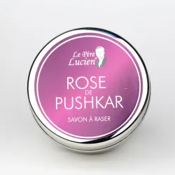 SAVON À RASER PREMIUM, LE PÈRE LUCIEN, 150G-ROSE DE PUSHKAR