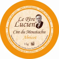CIRE À MOUSTACHE 100 % NATURELLE, LE PÈRE LUCIEN, 15ML-ABRICOT