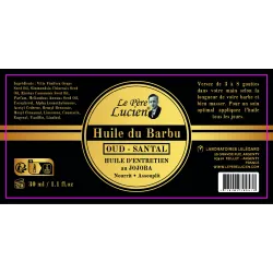 HUILE À BARBE, LE PÈRE LUCIEN, 30ML-OUD SANTAL