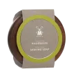 Savon à raser aloé vera 65 gr, dans un bol en bois avec couvercle Muhle