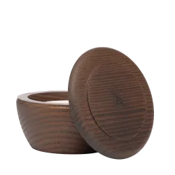 Savon à raser aloé vera 65 gr, dans un bol en bois avec couvercle Muhle