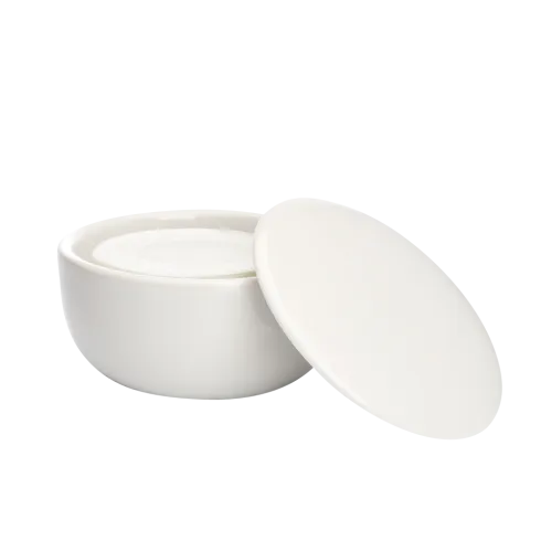 Savon à raser aloé vera 65 gr, dans un bol en porcelaine avec couvercle Muhle