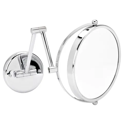 Miroir mural articulé Accordéon, Chromé, grossissement  X 7