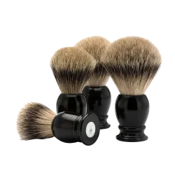Blaireau Muhle gamme Classic, brosse en pur argenté, diamètre 19 mm
