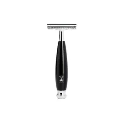 Rasoir de sureté Muhle, rasoir de sécurité collection Vivo, manche en résine noire.