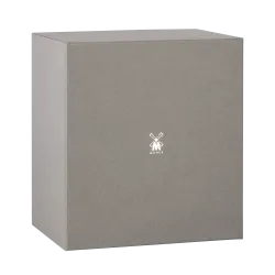 Ensemble de rasage sécurité 3 pièces Mühle KOSMO bois de Chêne fossilisé Pur gris