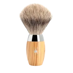 Ensemble de rasage Gillette Fusion 3 pièces Mühle KOSMO bois d'olivier blaireau Pur gris