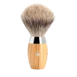 Ensemble de rasage Gillette Fusion 3 pièces Mühle KOSMO bois d'olivier blaireau Pur gris