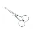 Ciseaux à bout rond nez, barbe, oreilles, Ciseaux à lentilles 10,2 cm, en acier inox