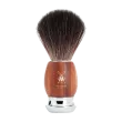 Blaireau Muhle collection Vivo, brosse en fibre synthétique, manche en bois de prunier